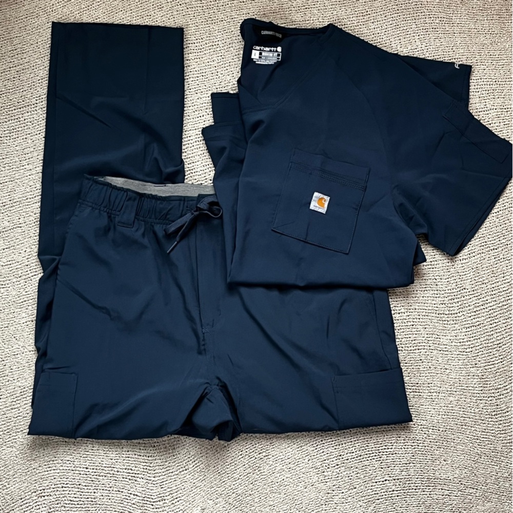Carhartt Navy Blue Men's Scrub Set